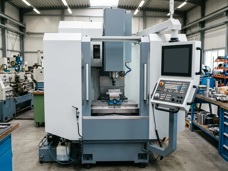 WMT VMC650 compact 3-axis vertical machining center with BT40 spindle and open worktable enclosure